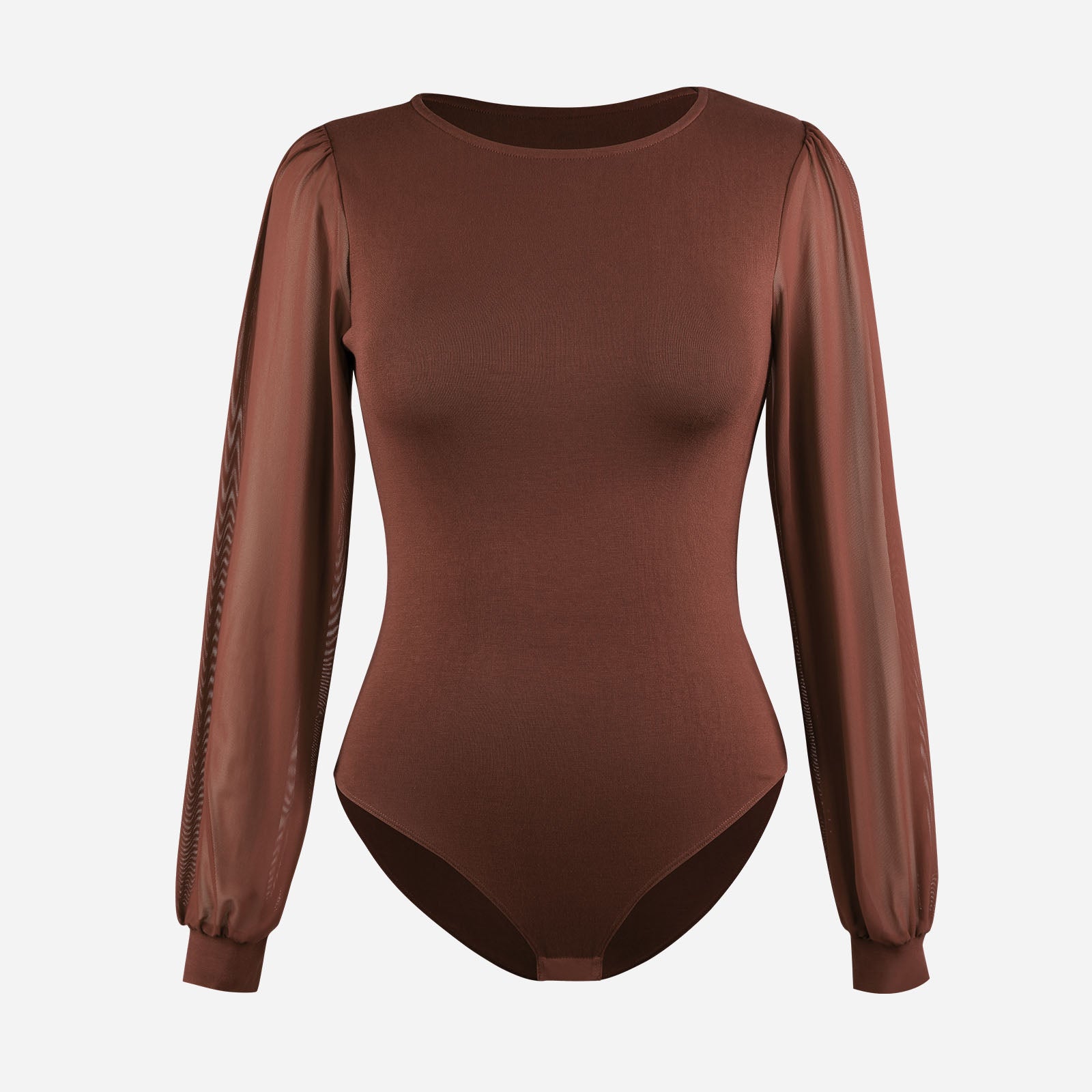 Joyshaper Slimming Square Neck Bodysuit Top with Tummy Control & Sheer Back