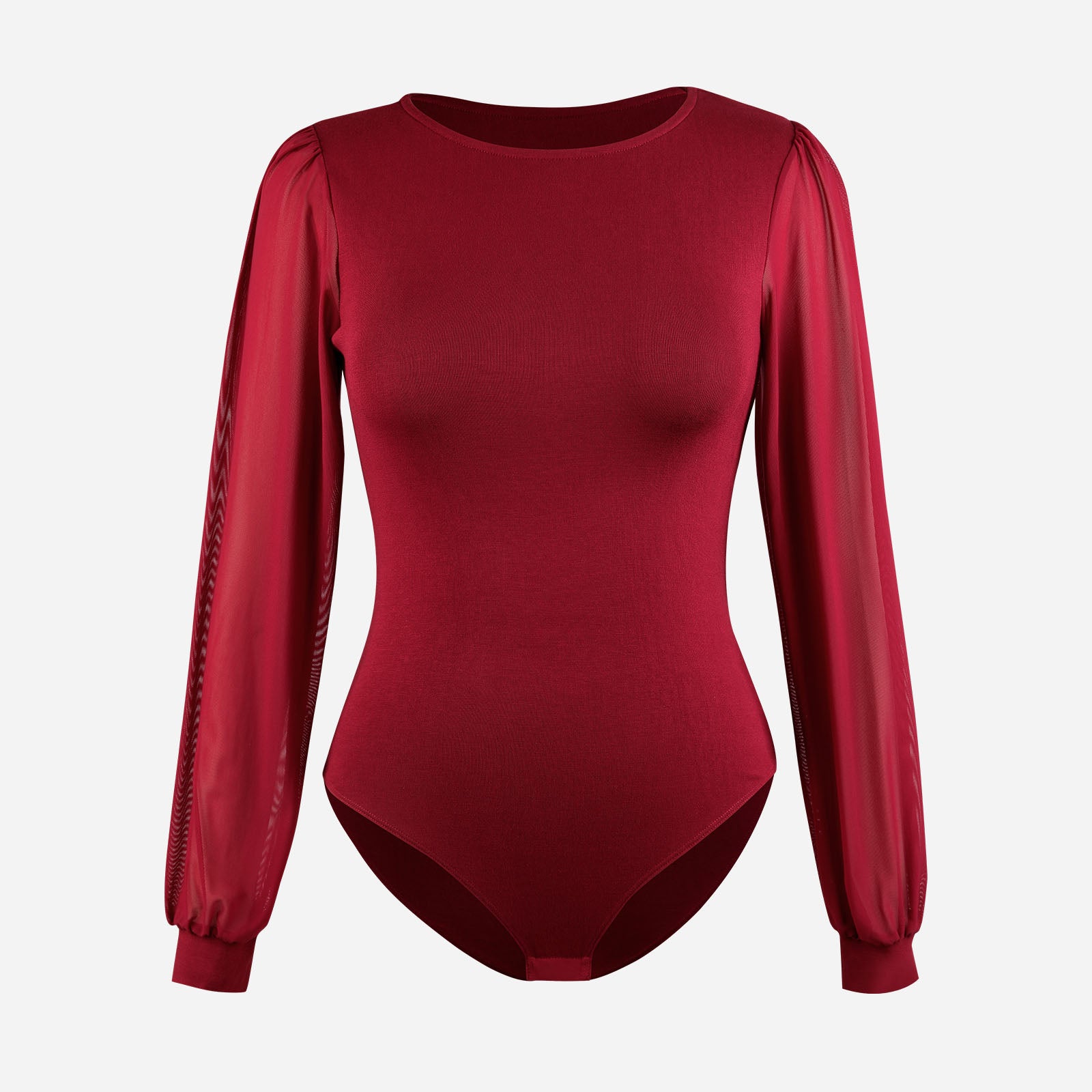 Joyshaper Slimming Square Neck Bodysuit Top with Tummy Control & Sheer Back