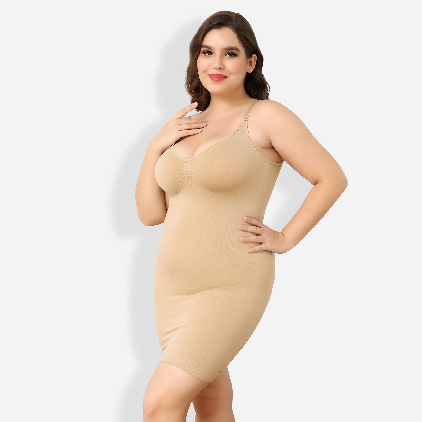 Joyshaper V-Neck Seamless Shapewear Slips Dress