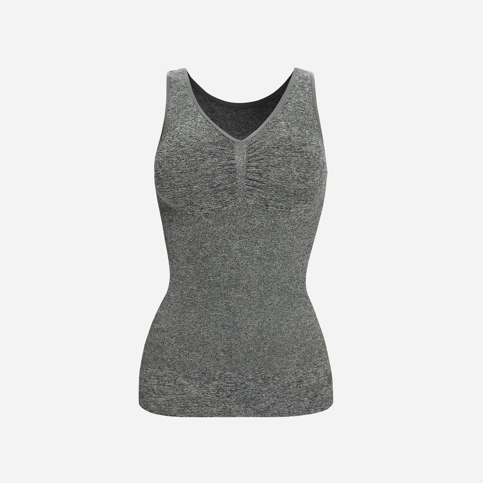 Joyshaper V-Neck Seamless Shapewear Tank With Padded Bra
