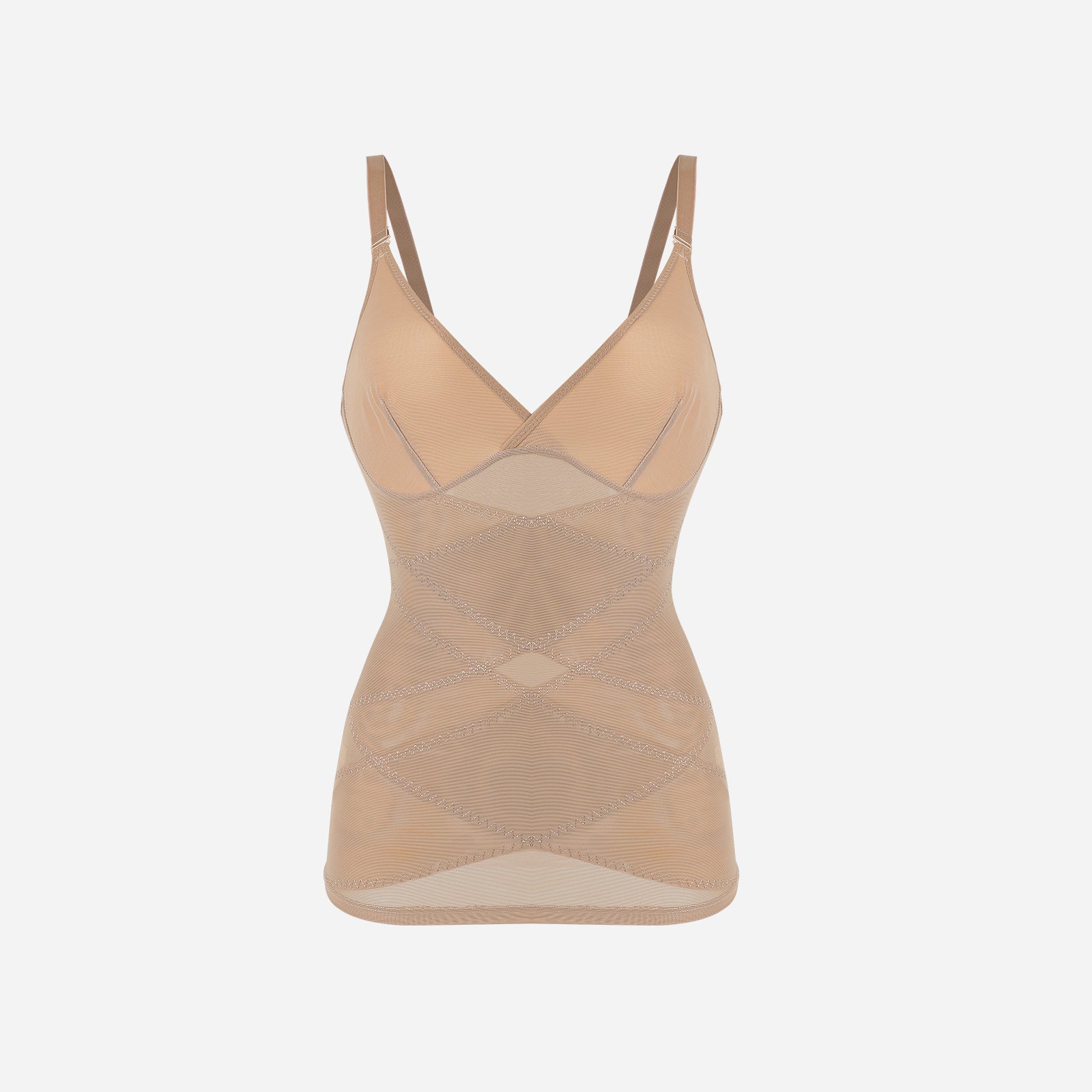 Joyshaper V-Neck Shapewear Adjustable Straps Tummy Control Tank Top