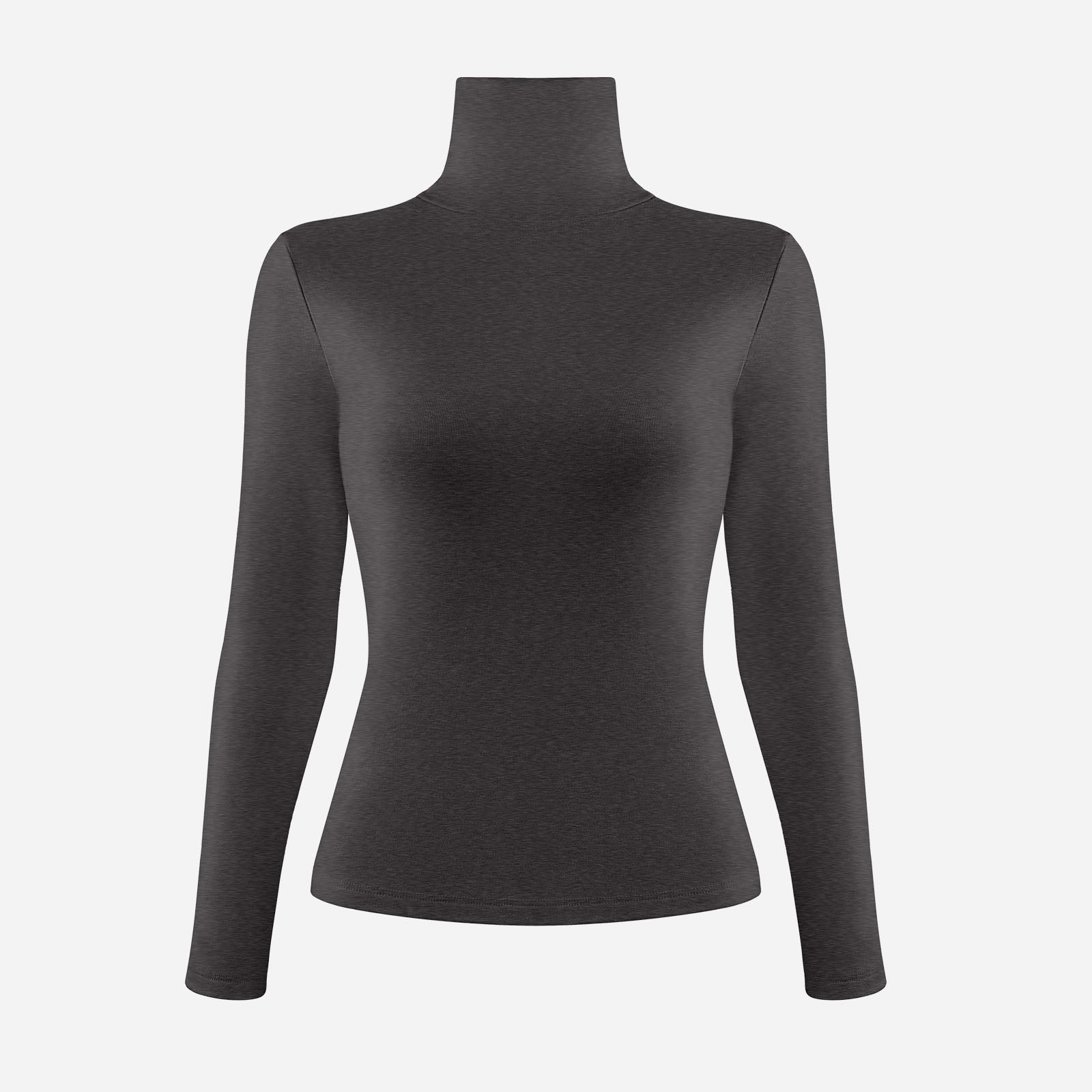 Joyshaper Women’s Fleece-Lined Turtleneck Long Sleeve Base Layer Top