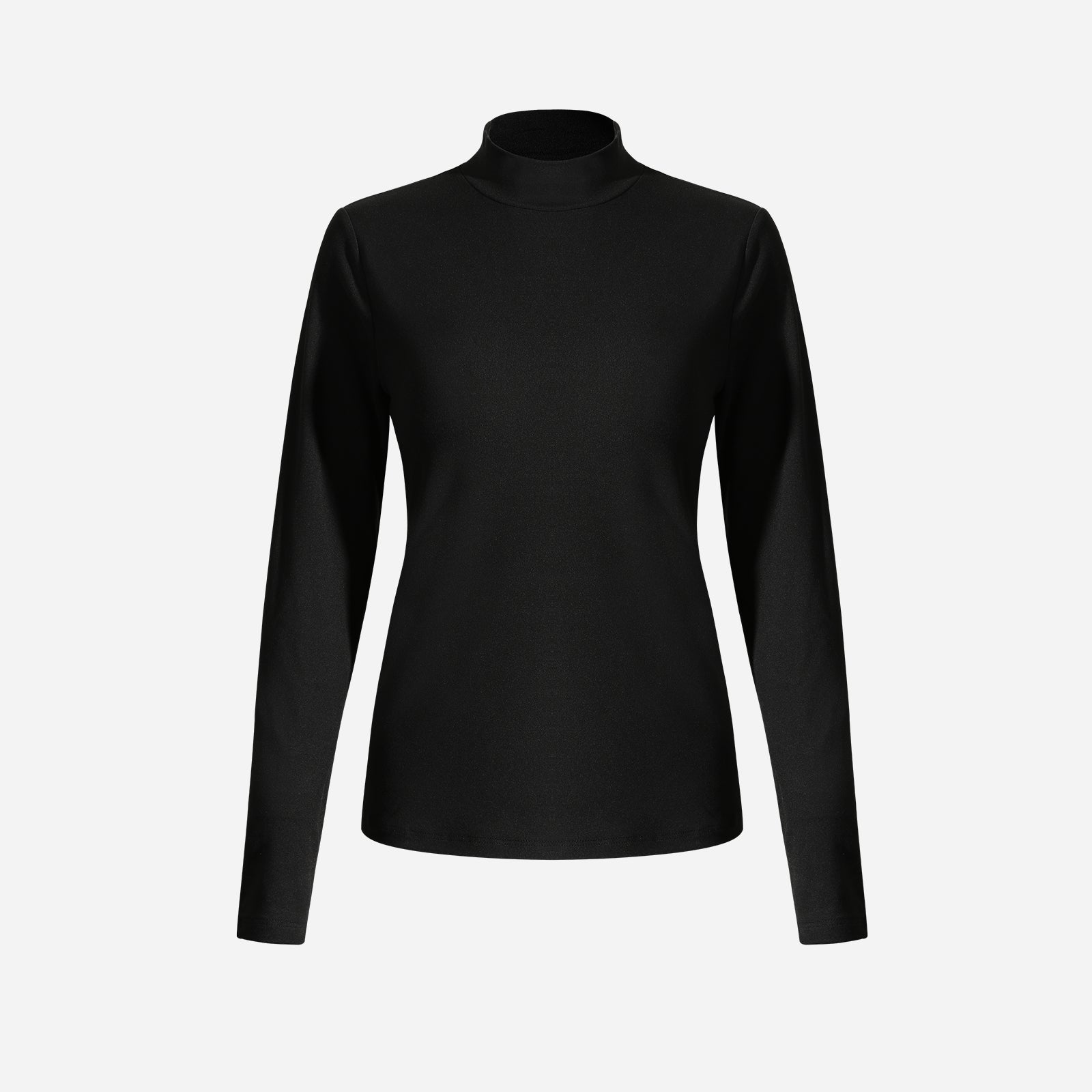 Joyshaper Women's Turtleneck Top Built-in Bra Long Sleeve Casual Tee