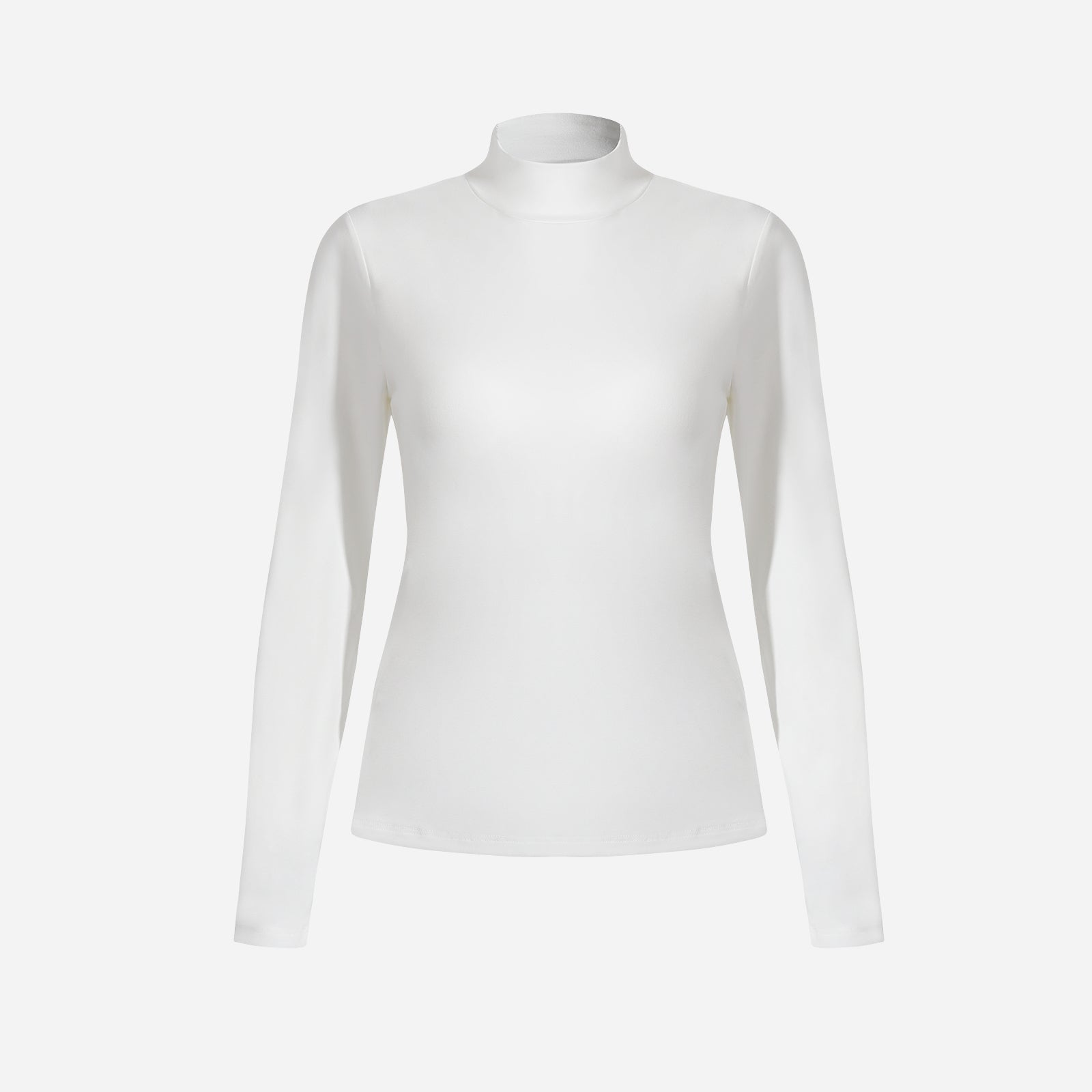 Joyshaper Women's Turtleneck Top Built-in Bra Long Sleeve Casual Tee