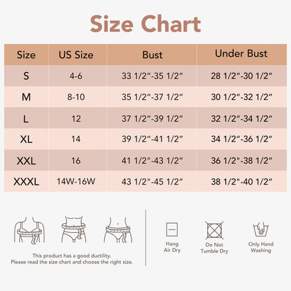 Joyshaper Adjustable Chest Brace-Up Vest size chart