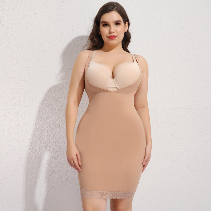 Joyshaper Open Bust Lace Slips Dress