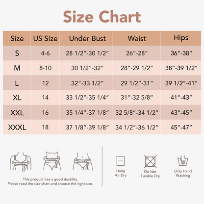 Joyshaper Open Bust Lace Slips Dress size chart