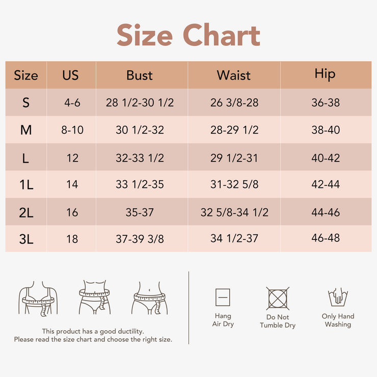 Joyshaper Open Bust Shapewear Slips Dress size chart