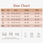 Joyshaper Open Bust Thong Bodysuit size chart