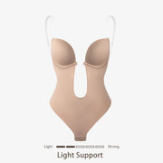 Joyshaper Plunging Deep V-Neck Strapless Backless Thong Bodysuit