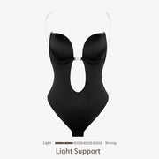 Joyshaper Plunging Deep V-Neck Strapless Backless Thong Bodysuit