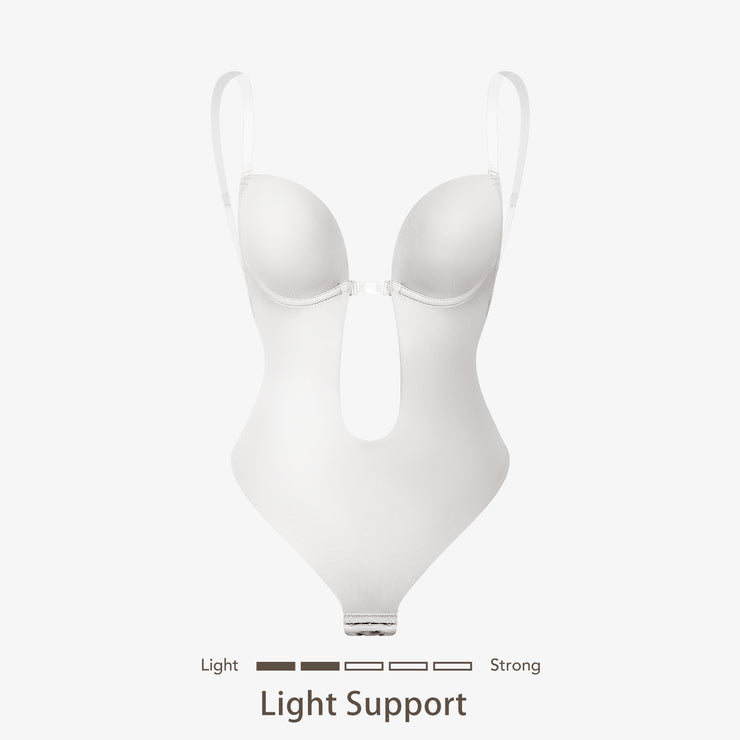Joyshaper Plunging Deep V-Neck Strapless Backless Thong Bodysuit