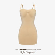 Joyshaper Seamless Built-In Shapewear Slip Dress beige