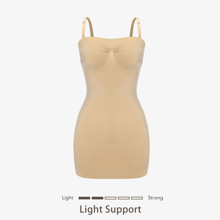 JOYSHAPER Strapless Dress Slips for Women Shapewear Camisole Body Shaper  Tummy Control Slip Seamless Full Cami