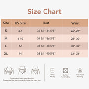 Joyshaper Seamless Cami Thong Bodysuit size chart