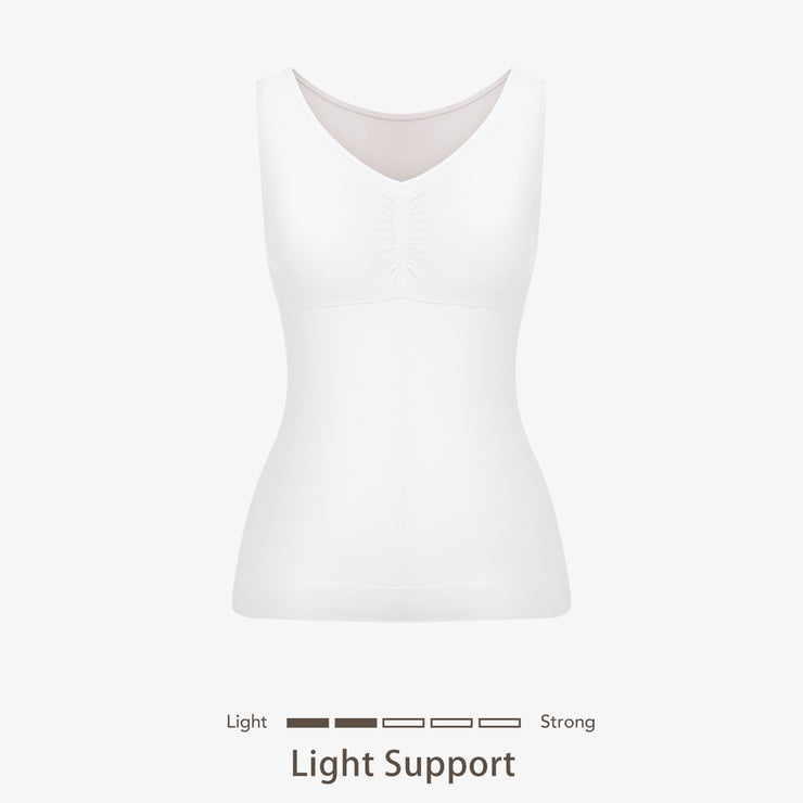 Joyshaper Seamless Tank With Padded Bra white