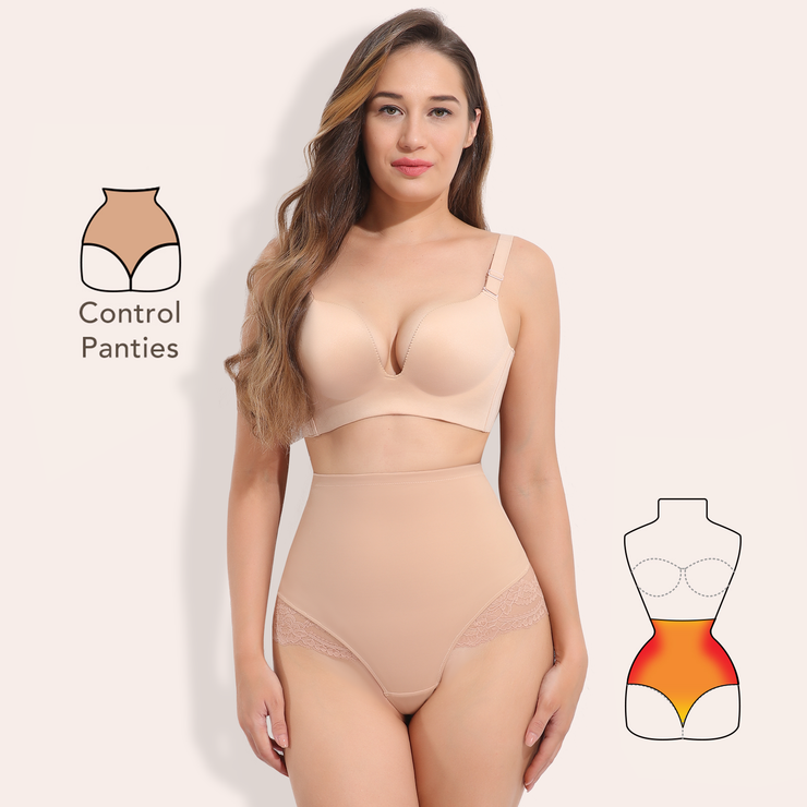 Joyshaper Tummy Control Lace Thong Panties