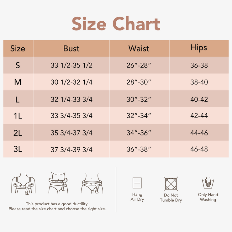 Joyshaper Tummy Control Thong Bodysuit Shapewear size chart
