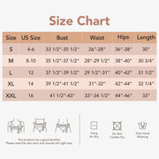 Joyshaper V-Neck Seamless Built-In Shapewear Slip Dress size chart