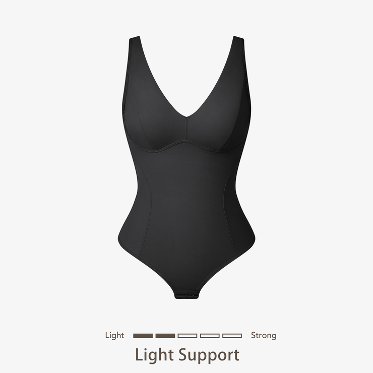 Joyshaper V-Neck Thong Bodysuit black