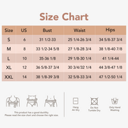 Joyshaper V-Neck Thong Bodysuit size chart